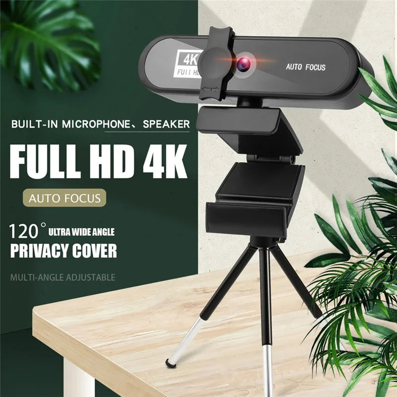 8K 4K Webcam Autofocus 2K Conference PC Live Broadcast Webcam USB Webcam Office Meeting House with Microphone 1080P HD Webcam