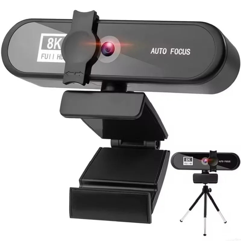 8K 4K Webcam Autofocus 2K Conference PC Live Broadcast Webcam USB Webcam Office Meeting House with Microphone 1080P HD Webcam