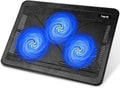 Laptop Cooling Pad, HV-F2056 15.6"-17" Laptop Cooler with 3 Quiet Fans for 12-17 Inch Notebook Gaming Fan Stable Stand Slim