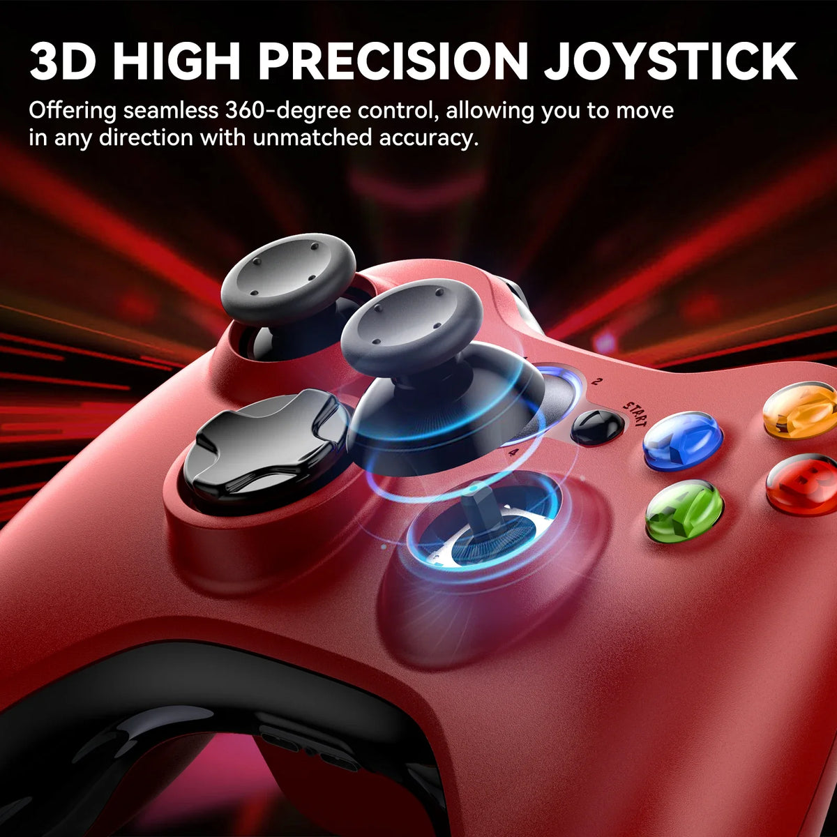Wireless Controller for Xbox 360/Slim/Elite/Pc Video Game Gamepad 6-Axis Joystick Dual Vibration Xbox 360 Controller